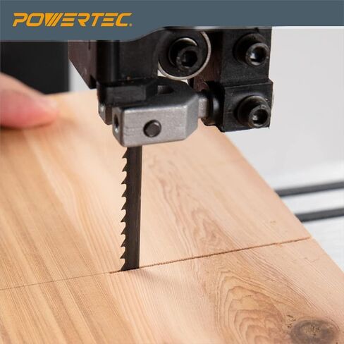 شفرات منشار شريطي POWERTEC مقاس 72 بوصة، شفرات منشار شريطية 1/8 بوصة × 14 TPI لـ Wen 3962 وDelta 28-140 10 بوصة منشار شريطي للأعمال الخشبية، بديل لشفرة المنشار الحزامي Wen BB7212، حزمة واحدة (13314) in Kuwait