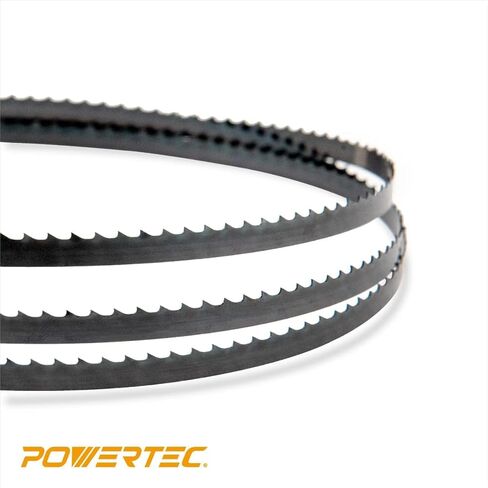 شفرات منشار شريطي POWERTEC مقاس 72 بوصة، شفرات منشار شريطية 1/8 بوصة × 14 TPI لـ Wen 3962 وDelta 28-140 10 بوصة منشار شريطي للأعمال الخشبية، بديل لشفرة المنشار الحزامي Wen BB7212، حزمة واحدة (13314) in Kuwait