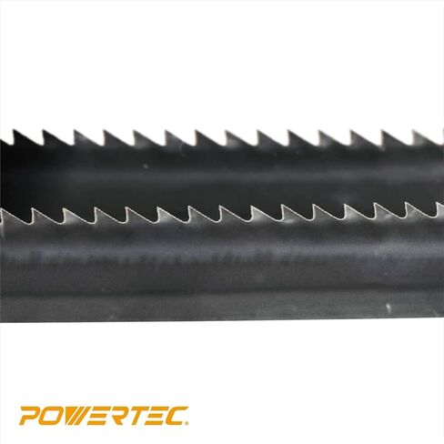 شفرات منشار شريطي POWERTEC مقاس 72 بوصة، شفرات منشار شريطية 1/8 بوصة × 14 TPI لـ Wen 3962 وDelta 28-140 10 بوصة منشار شريطي للأعمال الخشبية، بديل لشفرة المنشار الحزامي Wen BB7212، حزمة واحدة (13314) in Kuwait