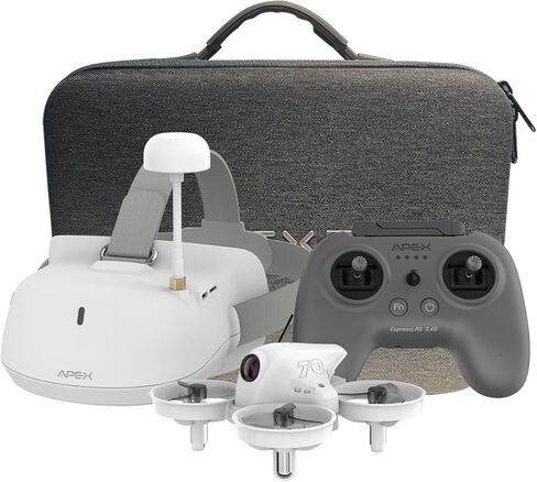مجموعة طائرات بدون طيار APEXFPV FPV، طائرة بدون طيار للمبتدئين، وضع المدرب، وضع السلحفاة، الصندوق الأسود، جهاز تنبيه مضاد للخسارة، نقطة ثابتة للتدفق البصري، مقاومة للسقوط، لديها دروس فيديو.VR70-4.0 in Kuwait