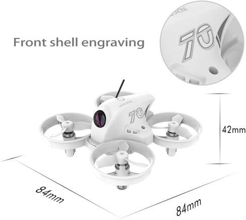 مجموعة طائرات بدون طيار APEXFPV FPV، طائرة بدون طيار للمبتدئين، وضع المدرب، وضع السلحفاة، الصندوق الأسود، جهاز تنبيه مضاد للخسارة، نقطة ثابتة للتدفق البصري، مقاومة للسقوط، لديها دروس فيديو.VR70-4.0 in Kuwait