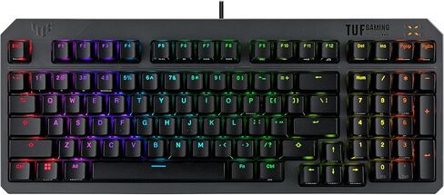 لوحة مفاتيح ASUS TUF K3 Gen II مع مفاتيح RGB الأزرق الميكانيكية المضغوطة 97 ، وعزل ماء IP57 ، وصفيحة قابلة للفصل ، ومزامنة الهالة. in Saudi Arabia