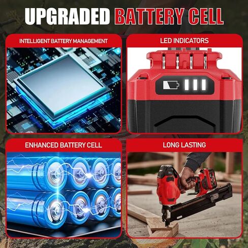 2PACK 20V 8.0Ah بطارية بديلة لبطارية ليثيوم أيون Craftsman V20 CMCB204 CMCB205 CMCB206، متوافقة مع أدوات الطاقة اللاسلكية Craftsman 20V in Kuwait