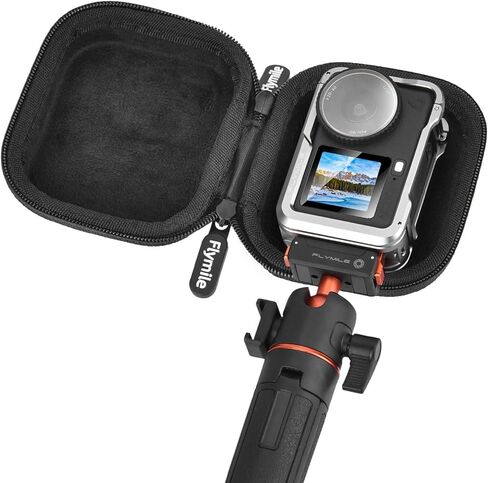 Action 6 Carrying Case (for Cage) + Screen Protector for DJI Osmo Action 6, Small Bag PU Hard Travel Portable Tempered Glass Film Protective Lens Cover Accessories Kit in Kuwait