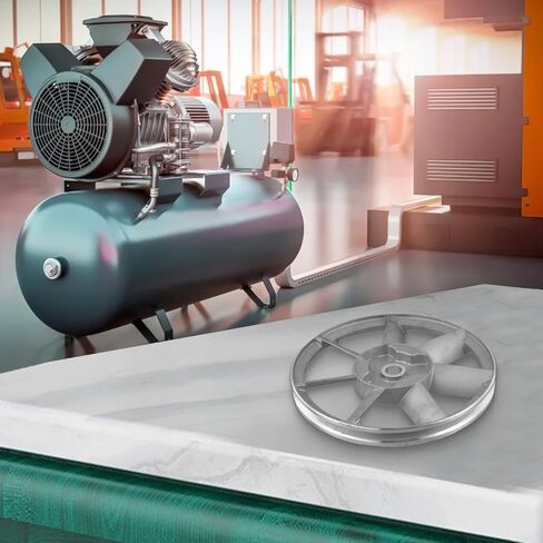 Metal Single Groove Triangle Belt Pulley Flywheel Air Compressor Belt Machine Head 265mm Diameter A-Type Belt Compatible for Twin Cylinder Piston Pump Single Stage Air Compressor Accessories in Kuwait