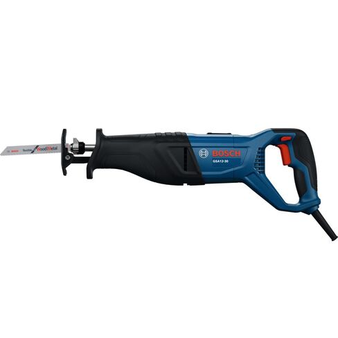 منشار ترددي سلكي من BOSCH GSA12-30 - طاقة 12 أمبير، طول الشوط 1-3/16 بوصة، تحكم في السرعة المتغيرة، تغيير الشفرة بدون أدوات، تصميم خفيف الوزن لسهولة المناورة (أداة عارية) in Kuwait