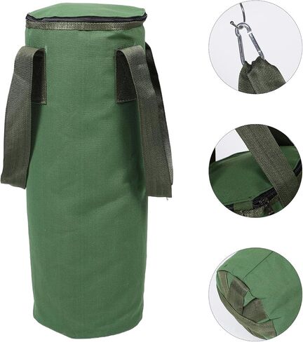 Boxing Sandbag and Adults, 60cm Hanging Empty Canvas Punching Bag, Military Green Training Sandbag for Home Fitness and Martial Arts Exercise in Kuwait