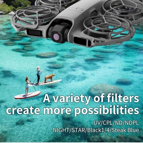 مجموعة مرشح ND لـ DJI NEO2، ملحقات عدسات الطائرة بدون طيار، مرشحات الكثافة المحايدة للأشعة فوق البنفسجية CPL ND8 ND16 ND32 ND64، زجاج عالي الدقة متعدد الطبقات (F) in Kuwait