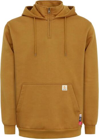 BOCOMAL FR هوديس 1/4 سحاب البلوز 10.5oz القطن الصوف مقاومة للحريق مقنعين بلوزات-NFPA2112 CAT2 in Kuwait