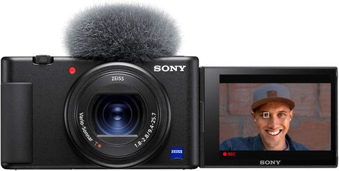 Sony ZV-1 Compact Digital Vlogging 4K HDR Video Camera for Content Creators & Vloggers DCZV1/B Renewed | Official USA Partner Model | Bundle with Deco Gear Case + 2X Battery + 64GB Card +Charger in Saudi Arabia