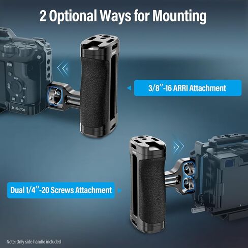 SIRUI Top Handle with 3/8"-16 ARRI Locating Pins Mount and Side Handle with ARRI Locating and Dual 1/4" Screw Mount Optional in Saudi Arabia