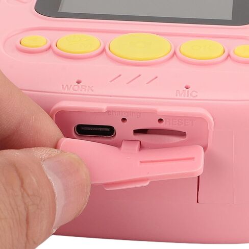 Yunseity Kids Camera Instant Print, 1080P 48M Kids Instant Cameras That Print Photos, 2 Inch Screen Toddler Photo Video Camera with Filters Photo Frames for Boys Girls (Pink) in Kuwait