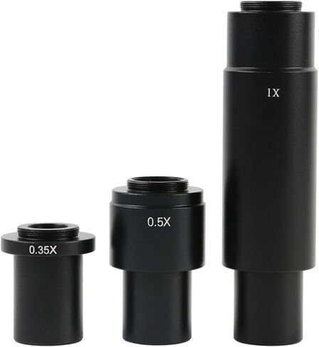 Microscopes Lens 0.35X 0.5X 1X Industry Mono Lens Zoom C-Mount Adapter Lens for 10A 0.7X~4.5X Industry Microscope Lens Camera Eyepiece Lens Microscope Eyepieces for Optical Microscope in Saudi Arabia