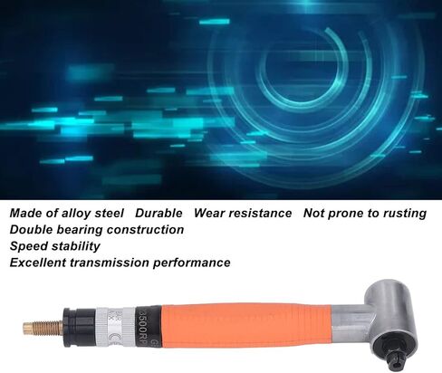 PerGar Mini Angle Air Die Grinder، 90° قلم رصاص زاوية القالب، سرعة عالية أداء نقل ممتاز الهواء الزاوية اليمنى مطحنة القالب مع مفتاح الربط in Kuwait