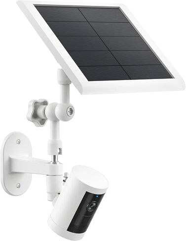 حامل جداري 2 في 1 لللوحة الشمسية Ring (2W/4W) وبطارية كاميرا Stick Up، كاميرا Ring Spotlight Cam Plus/Pro (بطارية)، زاوية قابلة للتعديل للتعرض الأمثل لأشعة الشمس في الهواء الطلق، أبيض in Saudi Arabia