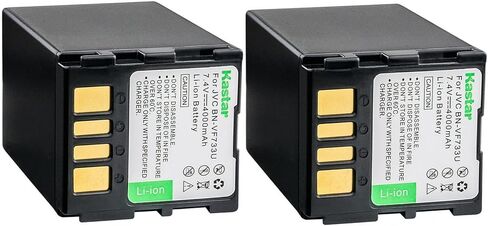 بطارية Kastar BN-VF733 قطعة واحدة بديلة لـ JVC GR-D240EX GR-D240EY GR-D240EZ GR-D240US GR-D241 GR-D241AC GR-D241US GR-D244 GR-D244U GR-D244US GR-D245 GR-D245E GR-D245EG GR-D245EX كاميرا GR-D245US in Kuwait