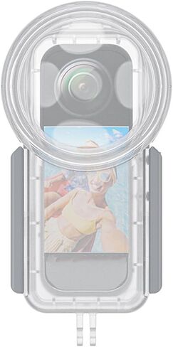 غطاء غوص غير مرئي مقاوم للماء بطول 50 مترًا من أجل Insta 360 X5 للاستكشاف تحت الماء والتقاط سلس ومضاد للخدش ومقاوم للصدمات وملحقات غطاء حماية بدون منطقة عمياء وتصميم بإبزيم آمن in Kuwait