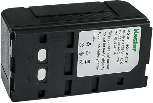 Kastar NP-77H 6.0V 5300mAh Battery Replacement for Sony CCD-TR Series CCD-TR98 CCD-TR99, CCD-TRV Series CCD-TRV40 CCD-TRV44 CCD-TRV44E CCD-TRV512 CCD-TRV52 CCD-TRV53 CCD-TRV60 CCD-TRV70 CCD-TRV73 in Saudi Arabia