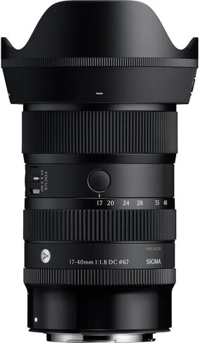حزمة عدسة سيجما الفنية مقاس 17-40 مم f/1.8 DC من Canon RF (214972). العدسة المثالية للصور الاحترافية، وحفلات الزفاف، والمغامرات الداخلية والخارجية، والحياة البرية، والسفر، والسارفاري، واستخدام التصوير الفوتوغرافي + الملحقات in Kuwait