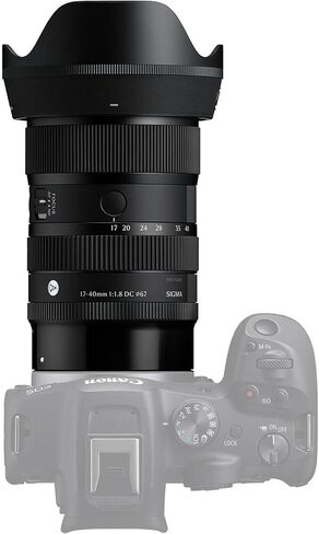 حزمة عدسة سيجما الفنية مقاس 17-40 مم f/1.8 DC من Canon RF (214972). العدسة المثالية للصور الاحترافية، وحفلات الزفاف، والمغامرات الداخلية والخارجية، والحياة البرية، والسفر، والسارفاري، واستخدام التصوير الفوتوغرافي + الملحقات in Kuwait