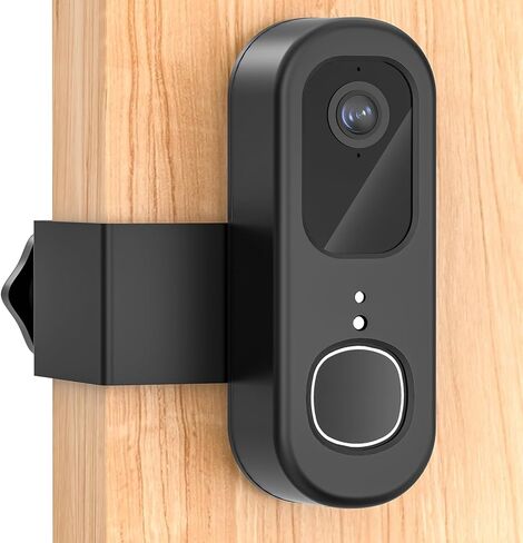 Anti-Theft Doorbell Mount for Arlo Video Doorbell 2K (2nd Gen), Arlo Camera Mount Easy No-Drill Mounting Bracket, Weatherproof Protection for Arlo Doorbell Camera, Ideal for Homes Apartments Rentals in Saudi Arabia