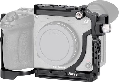 قفص Nitze لكاميرا Sony FX2، قفص FX2 متوافق مع مقبض Sony XLR، مع حاجز علوي من الناتو، وحذاء بارد مدمج، وسكة الناتو ولوحة تحرير سريعة لـ Arca-Swiss - T-S17B in Saudi Arabia