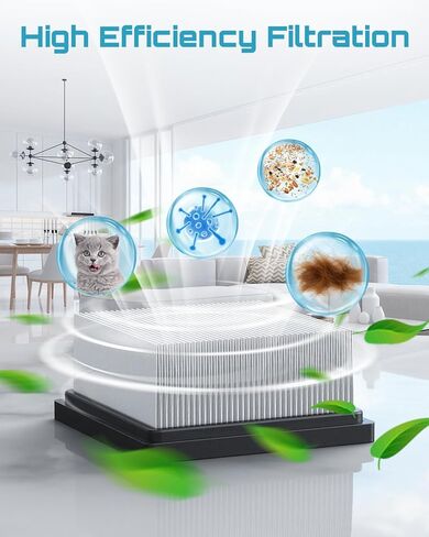 فلتر بديل لـ SEESII Cordless Sop Vac، مرشح Vac رطب/جاف متوافق مع SEESII Vacs Wet Dry 2.6 Gal Shop Vacuum K-903 in Kuwait