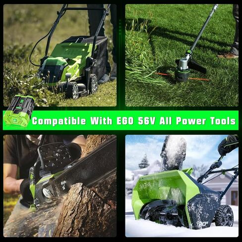 ترقية 56 فولت 5.0 أمبير BA2800T بطارية بديلة لـ EGO Power + 56V BA2800 BA4200T BA5600T BA4200 متوافقة مع أدوات EGO All Power 56V ST1502LB CS1604 LB4800 LB6504 LB5804 HT2400 وحامل البطارية in Saudi Arabia