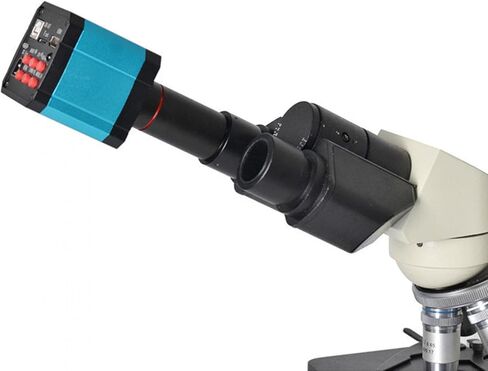 Cámara de microscopio industrial USB de alta definición HDMI con adaptador de conversión 100-240V 37MP 1080P 60FPS (enchufe de EE. UU.)(US Plug) in Saudi Arabia