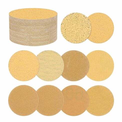 120 Pack Sanding Disc Kit 6 Inch 80/120/180/240/320/400 Grit Hook and Loop Random Orbital Sandpaper for Drywall Sander Wood Metal in Kuwait