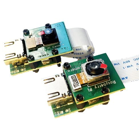 Raspberry CSI to HDMI Cable Extension Module with one 0.5m HDMI Wire and Four 15pin 50mm/100mm FPC Cable for Raspberry Pi Camera V3/V1/V2/HQ (Pack of 2, 1 Set) in Saudi Arabia