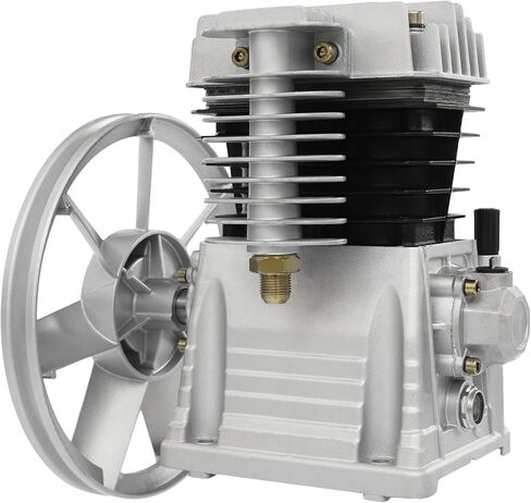 3HP 2.2KW Twin Cylinder Air Compressor Pump Head,250L/min Oil Lubricated Air Compressor Piston Pump with Suction and Exhaust Valve in Saudi Arabia