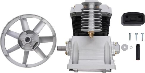 3HP 2.2KW Twin Cylinder Air Compressor Pump Head,250L/min Oil Lubricated Air Compressor Piston Pump with Suction and Exhaust Valve in Saudi Arabia