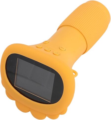 مجهر ASHATA 1000X للأطفال، مجهر رقمي LCD 2 بوصة 1080P للشرائح، مكبر كاميرا مجهر صغير الحجم محمول باليد، زر واحد لالتقاط الصور والفيديو (أصفر) in Saudi Arabia