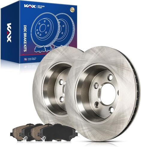 Kax 10.83 "دوارات أمامية ووسادات مجموعة لعام 1998-2004 تويوتا أفالون ، 1997-2001 تويوتا كامري 3.0L ، 1997-2001 لكزس ES300 ، 1999-2003 تويوتا سولارا ، فرامل القرص الأمامية in Saudi Arabia