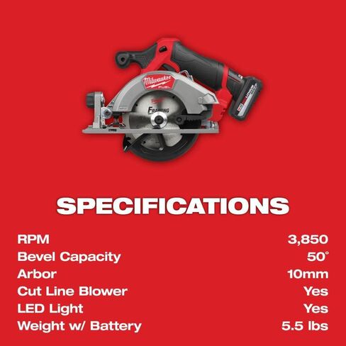 Milwaukee M12 FUEL 5-3/8 Inch Circular Saw Kit in Saudi Arabia