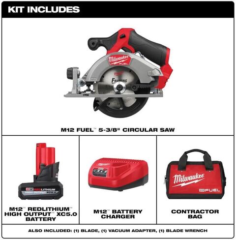 Milwaukee M12 FUEL 5-3/8 Inch Circular Saw Kit in Saudi Arabia