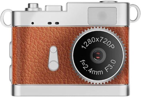 Andoer Mini Keychain Digital Camera 1080P Retro Aesthetic Compact Sized Vintage Camera with 0.96in Screen (White) in Saudi Arabia