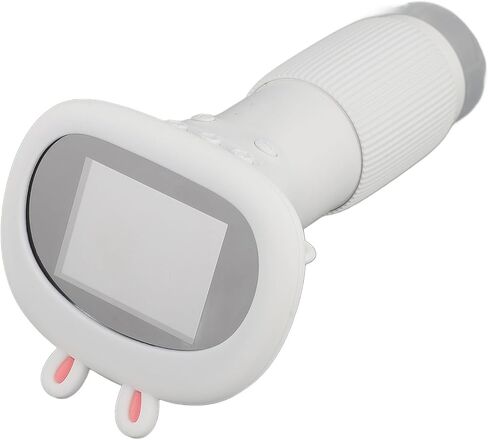 مجهر ASHATA 1000X للأطفال، مجهر رقمي LCD 2 بوصة 1080P للشرائح، مكبر كاميرا مجهر صغير الحجم محمول باليد، زر واحد لالتقاط الصور والفيديو (أبيض) in Kuwait