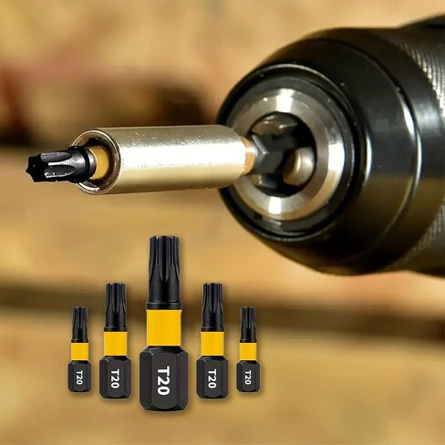 10pcs Torx T20 2.54cm Impact Screwdriver Bits Insertable Durable Bits for Plastic, Wood and Metal Projects Home Office Factory, 10pcs in Saudi Arabia