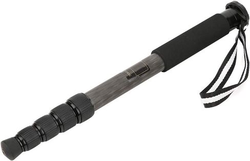 ZJchao Carbon Fiber Monopod P285C 5 Sections Compact Portable Professional Camera Tripod Ball Head Support for SLR Mirrorless Cameras Lightweight Durable Adjustable Height in Saudi Arabia