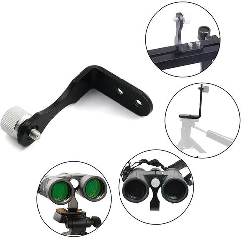 Universal L Type Metal Binocular Tripod Adapter, for Binoculars with 1/4" Screw Hole - Compatible with Standard Tripod, L-Shaped Mount Bracket for Binoculars(2 Pack) in Saudi Arabia