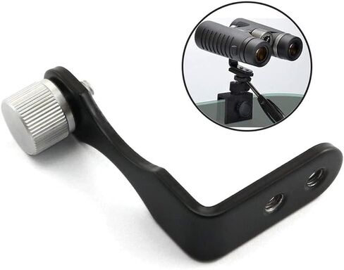 Universal L Type Metal Binocular Tripod Adapter, for Binoculars with 1/4" Screw Hole - Compatible with Standard Tripod, L-Shaped Mount Bracket for Binoculars(2 Pack) in Saudi Arabia