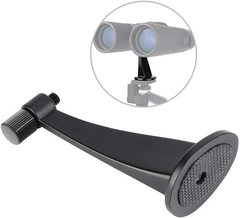 Binocular Tripod Mount, Metal Adapter Bracket with Anti-Slip Base & 1/4 Inch Screw for Binoculars, Spotting Scopes, Bird Watching, Hunting, Travel(2 Pack) in Saudi Arabia