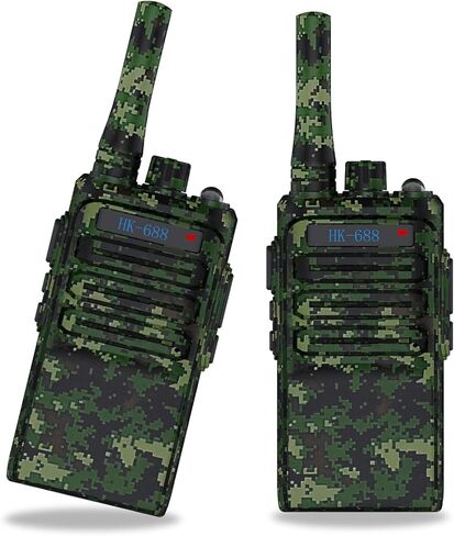 2 Pcs Walkie Talkies for Kids Rechargeable 3 KM Handheld Walkie Talkies Long Range with NOAA, 22 Channel, 2 Way Radio Party Gifts for 3-18 Year Old Girls Boys Outside Adventure Camping Hiking in Kuwait