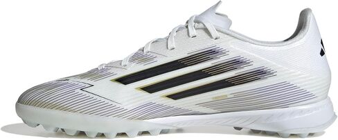 adidas Unisex F50 League Turf Sneaker, White/Black/Gold Metallic, 8.5 US Men in Saudi Arabia