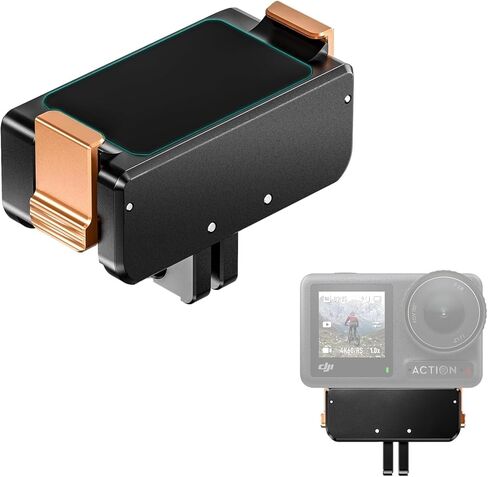 DJI Magnetic Quick Release Adapter Mount Osmo Action 6/Action 5 Pro/Action 4/Action 3/Osmo 360, Magnetic Mount Adapter for Extension Attachable Tripod, Extension Base Bracket with 1/4" Adapter in Saudi Arabia