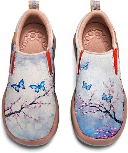 Women's Art Painted Travel Shoes Slip On Fashion Sneaker Lightweight Comfort Casual Leather Loafers in Saudi Arabia