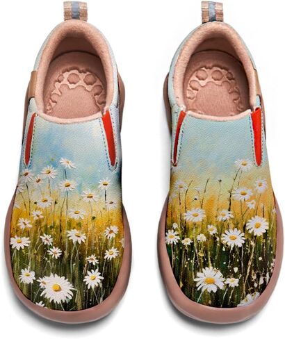 Women's Art Painted Travel Shoes Slip On Fashion Sneaker Lightweight Comfort Casual Leather Loafers in Saudi Arabia