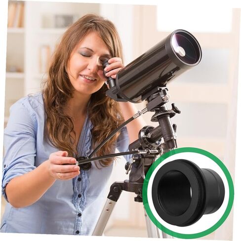 VANZACK 2 قطعة 1.25 بوصة من الفولاذ المقاوم للصدأ تلسكوب T محولات حاملات عدسة معدنية لكاميرات DSLR التصوير الفلكي المتوافق مع التلسكوبات القياسية in Kuwait